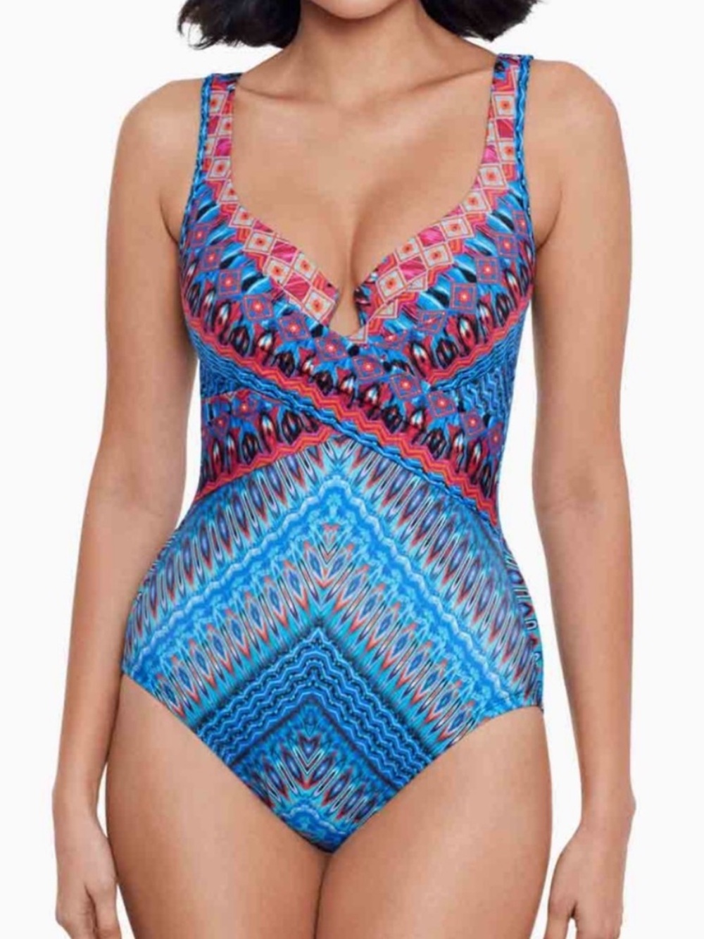 MIRACLESUIT Casablanca Criss Cross Escape One Piece Suit US 14
